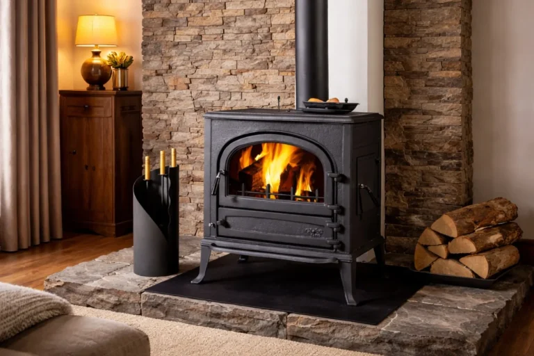 Globe Fire Neptune Kaminofen aus Gusseisen von Globe Fire Modell Neptune
